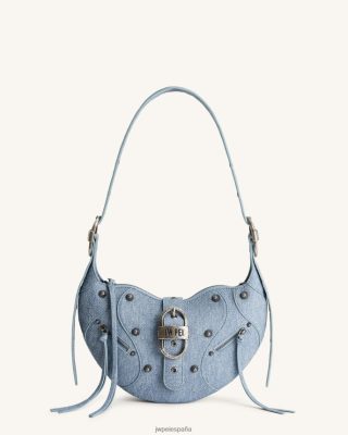 Jw Pei Bolsos - JW PEI Bolsa Crossbody en relieve de Tessa Denim azul L848F853 bolsa de cuerpo cruzado