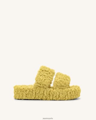 Jw Pei Bolsos - JW PEI Lexi Faux Fur Platform Sandal amarillo L848F8317 sandalia