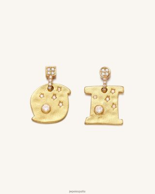 Jw Pei Bolsos - JW PEI Pendientes de cosmos 18ct chapado en oro y circón blanco L848F8395 pendientes