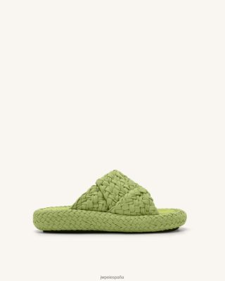 Jw Pei Bolsos - JW PEI Sandalia de plataforma tejida de Lilah verde lima L848F8344 sandalia