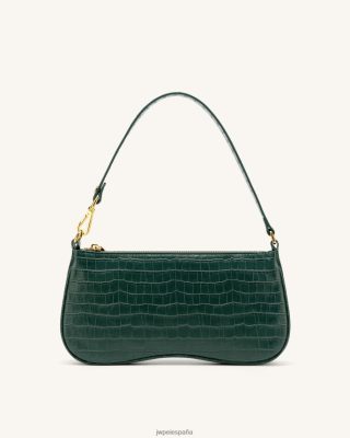 Jw Pei Bolsos - JW PEI bolso de hombro de Eva Croc de color verde oscuro L848F889 bolso de hombro