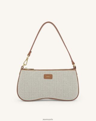 Jw Pei Bolsos - JW PEI bolso de hombro de Eva lienzo beige L848F892 bolso de hombro
