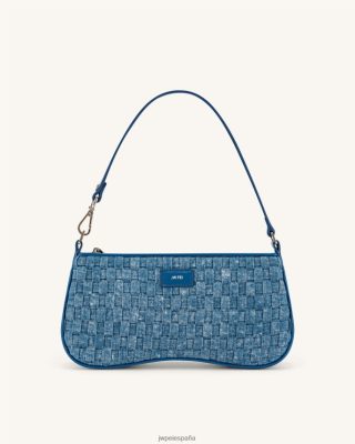 Jw Pei Bolsos - JW PEI bolso de hombro de Eva tejido de mezclilla azul L848F8104 bolso de hombro