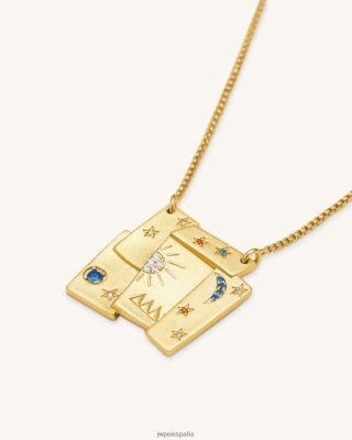 Jw Pei Bolsos - JW PEI collar combinado de cosmos Circón de 18ct chapado en oro y multicolor L848F8374 collar