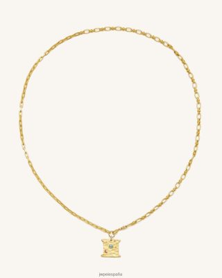 Jw Pei Bolsos - JW PEI collar de cosmos cuadrado Circón de 18ct chapado en oro y multicolor L848F8371 collar