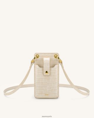 Jw Pei España - JW PEI Bolsa telefónica de Quinn Croc de marfil L848F8190 bolsa telefónica