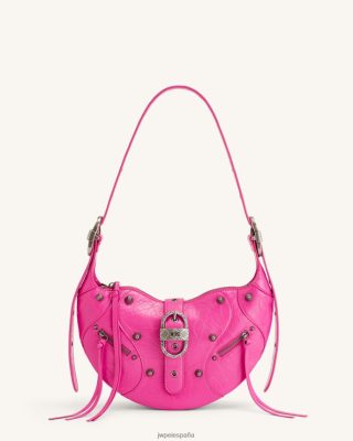 Jw Pei España - JW PEI Tessa triturado en el hombro rosa brillante L848F8157 bolso de hombro