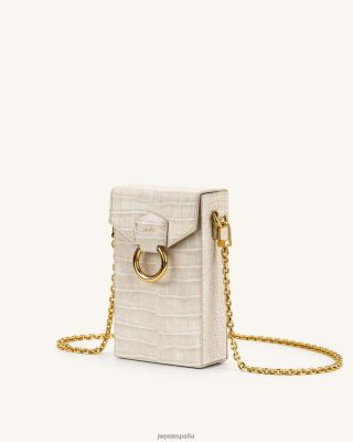 Jw Pei España - JW PEI caja de teléfono de la cadena de lola Croc de marfil L848F8187 bolsa telefónica