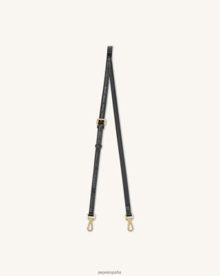 Jw Pei España - JW PEI correa para mini solapa cocodrilo negro L848F8250 correa