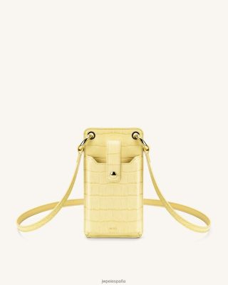 Jw Pei Zapatos - JW PEI Bolsa telefónica de Quinn Croc de color amarillo claro L848F8213 bolsa telefónica