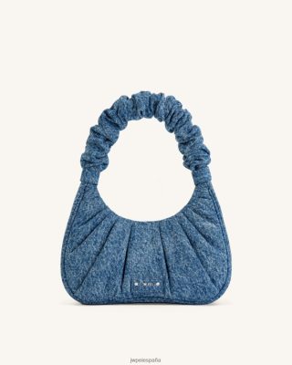 Jw Pei Zapatos - JW PEI Gabbi Denim Ruchado Hobo Bagn azul L848F8147 bolso de hombro