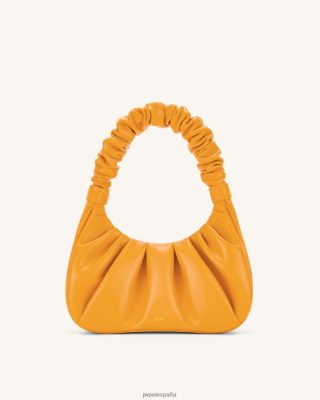 Jw Pei Zapatos - JW PEI Gabbi Ruched Hobo bolso naranja confitada L848F8141 bolso de hombro