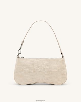 Jw Pei Zapatos - JW PEI bolso de hombro de Eva Croc de marfil L848F860 bolso de hombro