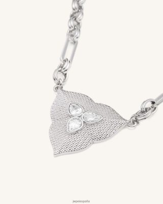 Jw Pei Zapatos - JW PEI collar colgante Circón de oro blanco de 18ct chapado y blanco L848F8360 collar