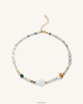 Jw Pei Zapatos - JW PEI collar de champiñones de múltiples cuentas amazonita L848F8405 collar